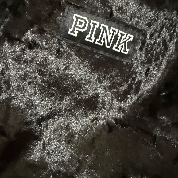 PINK Black Velvet Varsity Duffle Bag - Picture 2 of 3